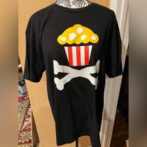 Johnny Cupcakes x AMC Popcorn Crossbones Black Tee